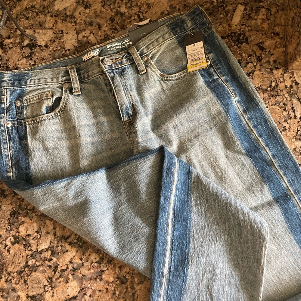 Boyfriend high rise crop pants